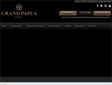 Tablet Screenshot of grandpapuahotel.com.pg